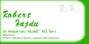 robert hajdu business card